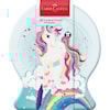 Tuschpennor Connector Unicorn, plåtask med 33 färger och clips, Faber-Castell