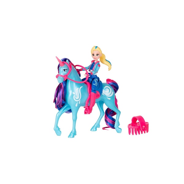 Isabel & River River Dukke med Hest 11 cm Unicorn Academy