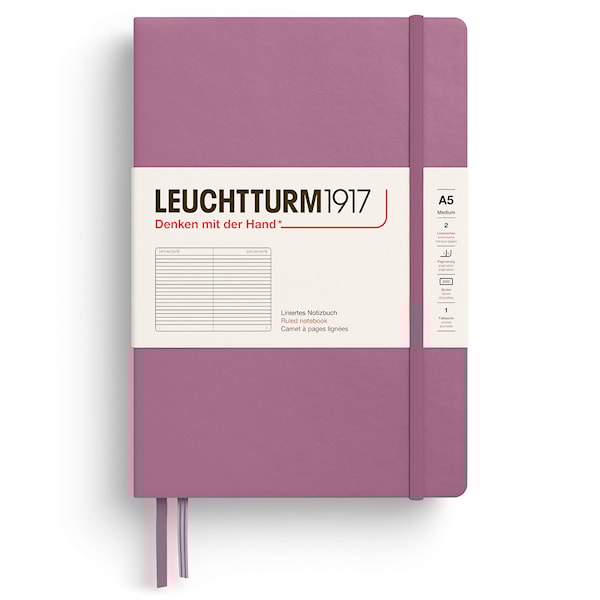 Notatbok A5 Soft Linjert Dusty Rose Leuchtturm1917