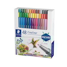 Triplus Fineliner Fiberpenn 48pk i pappeske Staedtler