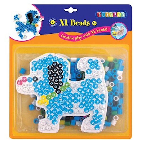 Rörpärlor och Pärlplatta XL-Pärlset Hund