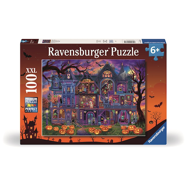 Monster House Party Pussel 100 bitar XXL, Ravensburger