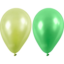 Ballonger, grön, dia. 23 cm, 10st.