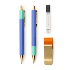 Kynäsarja Messinkiklipsillä Inkerie