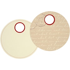 Pakettietiketit, halk. 9 cm, 300 g, 20kpl