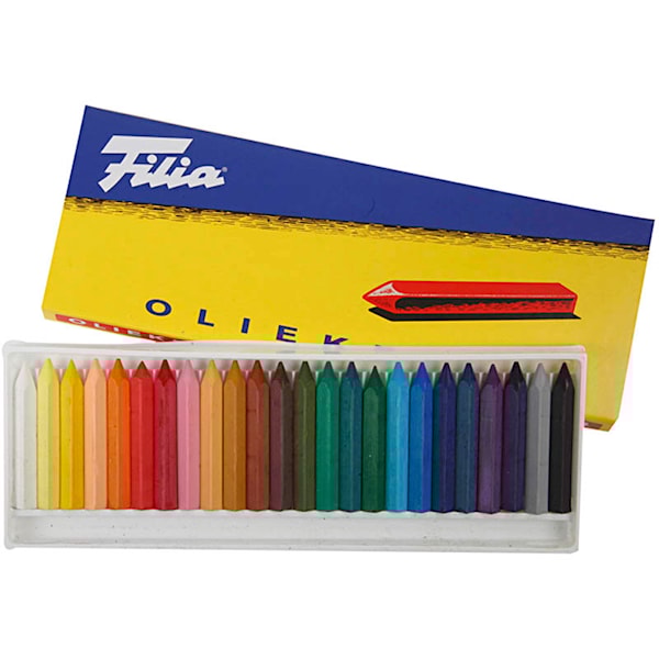 Kritor Oljepastell 7x7 mm 24 Färger Filia - kritor Kritor Oljepastell 7x7 mm 24 Färger Filia - kritor