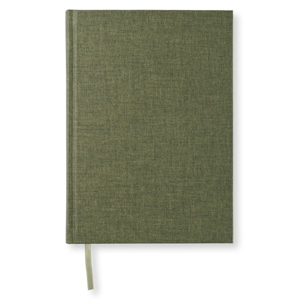 Paperstyle Anteckningsbok A5 Linjerad Khaki Green Textil 128p