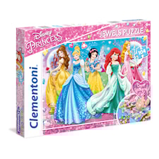 Puslespill, Disney Princess Jewels, 104 brikker, Clementoni