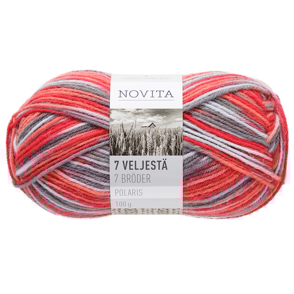 Novita 7 Veljestä Polaris Lanka Villasekoite 100 g, aamupäivä 803