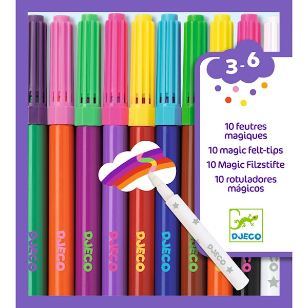 Magiske Filtrepenner 10-pakning Djeco