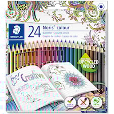 Färgpennor FSC 24-p Noris®colour Staedtler special edition Johanna Basford