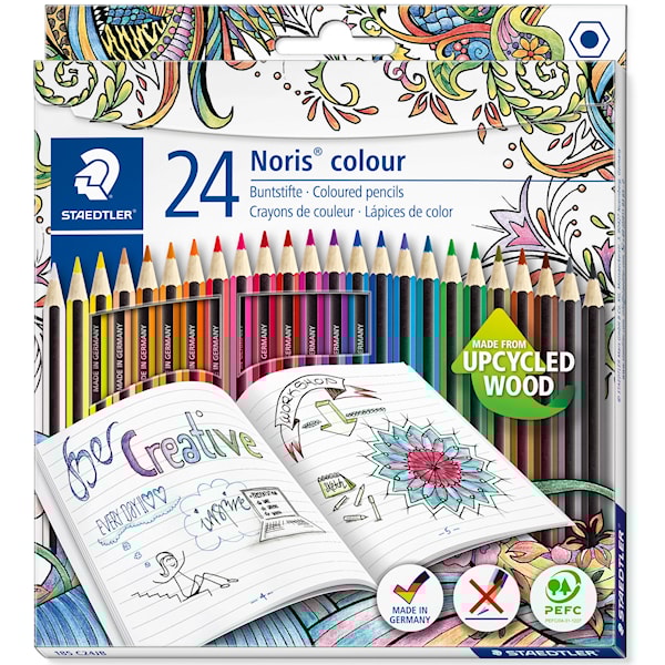 Noris®colour, 24-pack träfärgpennor