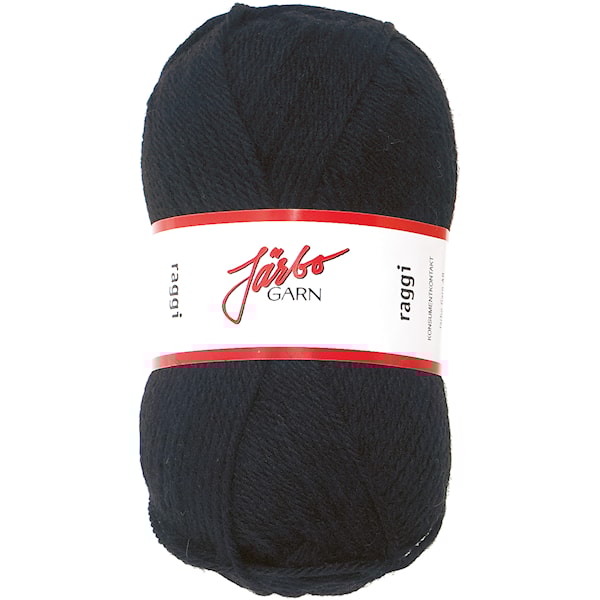Raggi Garn Ullmix 100g Svart (1558)