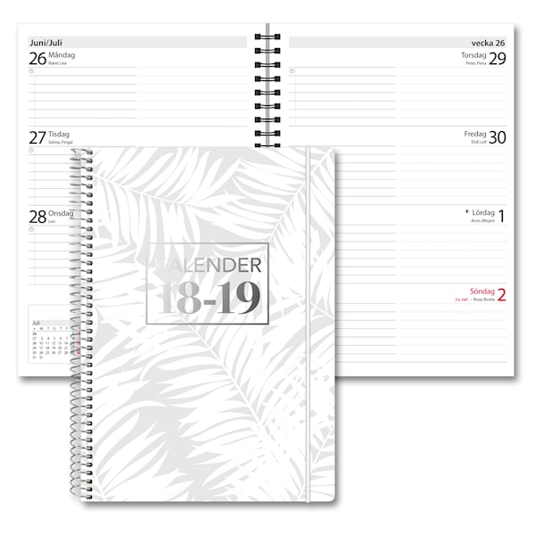 Kalender 18-19 Burde Senator A5 Multi, vit