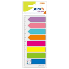 Indexflikar Neon 45x12mm + 42x12mm Stick'n