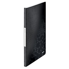 Presentasjonsmappe WOW PP 20 lommer Svart Leitz