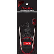 SS Red Lace Circular Rundsticka 40 cm/3,5 mm Chiaogoo