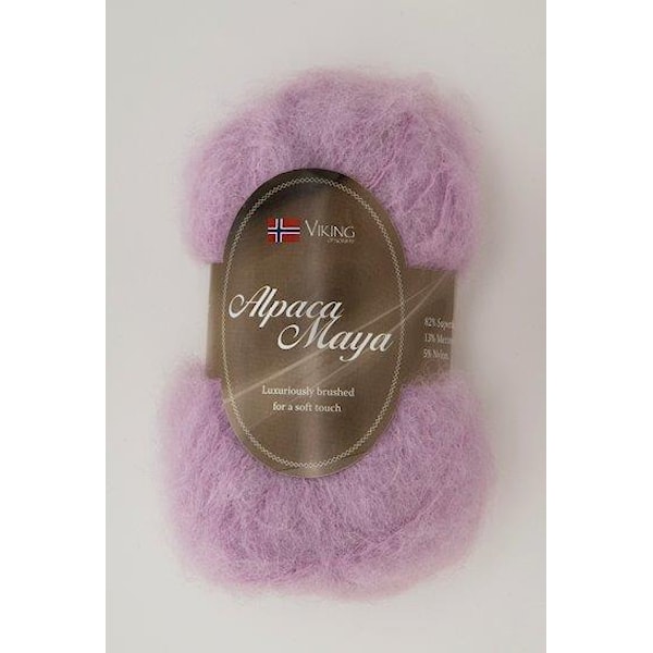 Viking of Norway Alpaca Maya 50 gr vaaleanpunainen