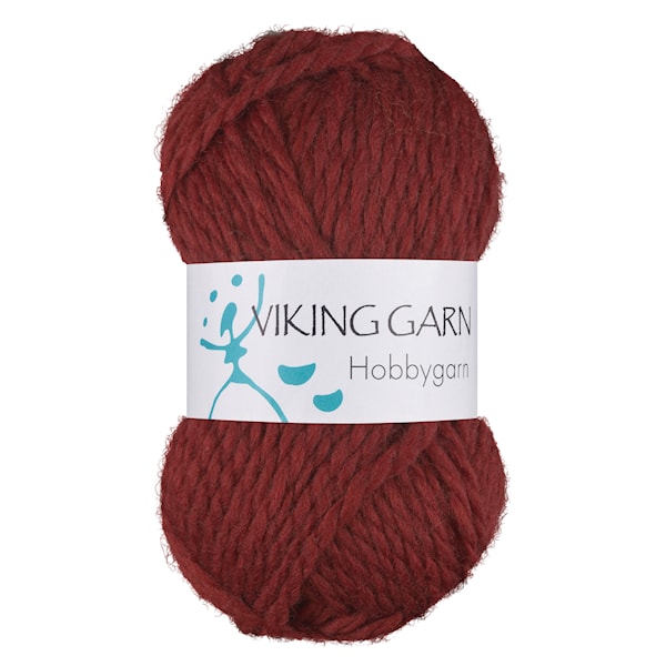 Hobbygarn 50 g Roserød 955 Viking Garn