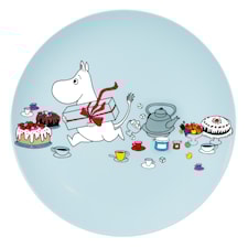 Muumi Piknik Lautanen Vaaleansininen Rätt Start