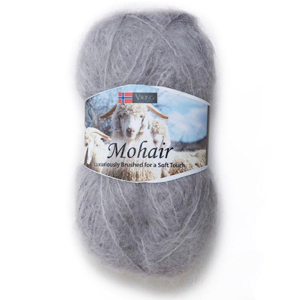 Viking of Norway Mohair 50 gr vaaleanharmaa