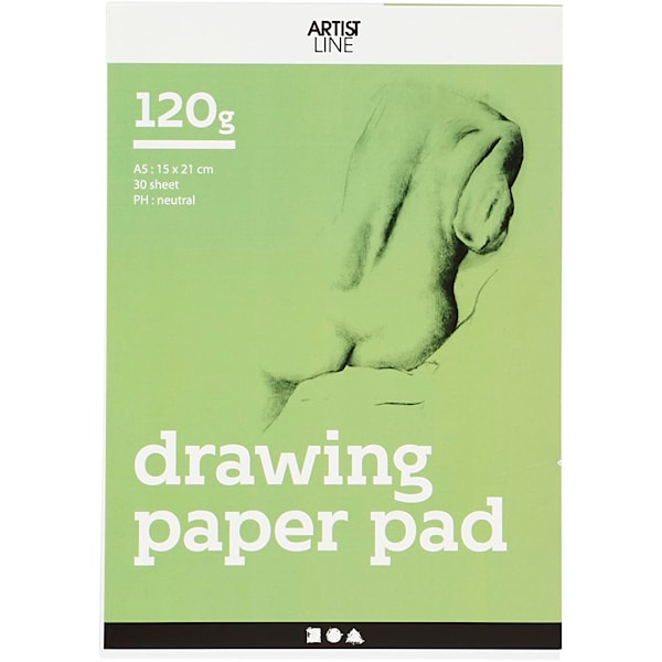 Creativ Company Drawing Pad White A5 120gr 30 Sheets