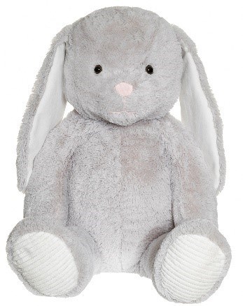 Kanin, Gosedjur 100 cm, Grå, Teddykompaniet