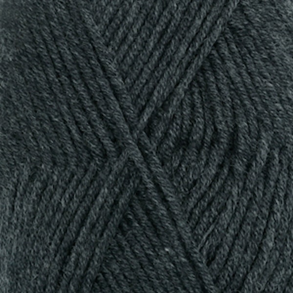 Drops Merino Extra Fine Mix Garn Merinoull 50g Mörkgrå (03)