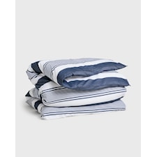 GANT Home Memory Stripe Påslakan 100% Bomull 220x220 cm Yankee Blue