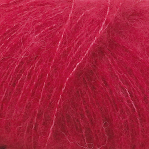 Brushed Alpaca Silk Drops design 25 g red 07