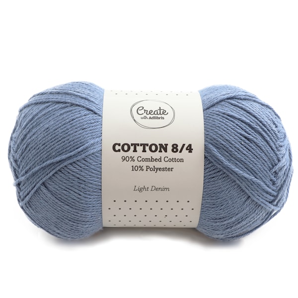 Adlibris Cotton 8/4 100g Light Denim A130