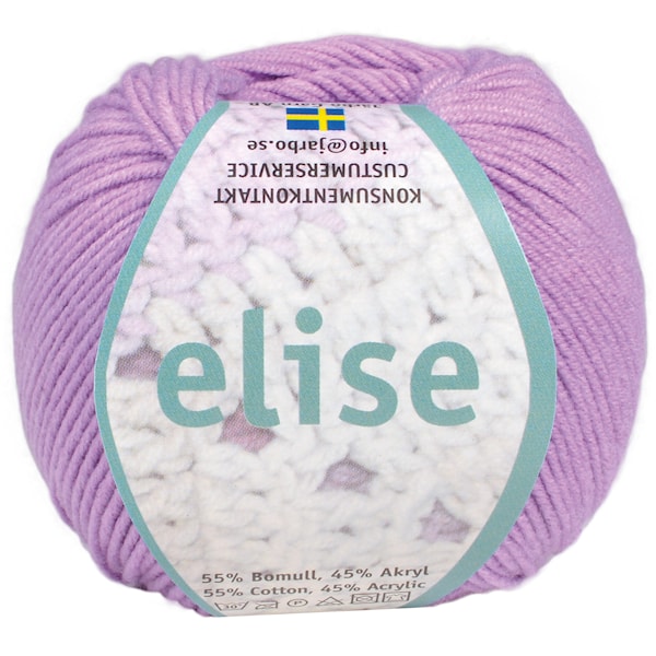 Elise Garn Bomullsmix 50g Syrinlilla (69225)