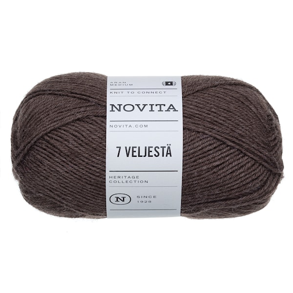 7 Brødre Garn Ullmiks 100 g morkel 064 Novita