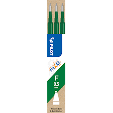 Pilot Täyttöpatruuna Refill Frixion Ball Clicker 0,5 mm, vihreä, 3 kpl/pakkaus