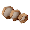 Hylle, Hexagon, Sett, 3 stk.