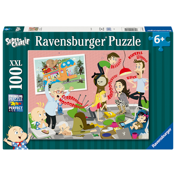 Ravensburger Super Charlie Puslespill 100 Brikker -  Barnepuslespill