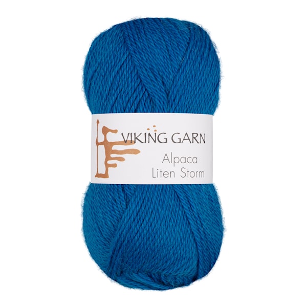 Alpaca Liten Storm Garn 50 g Kongeblå 725 Viking Garn
