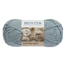 Cotton Soft Puuvillalanka 50 g merisumu 114 Novita