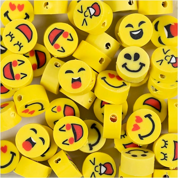 Creativ Company Figure beads Smiley 60 pcs.