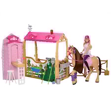 Barbie Ridstall Docka och Ponny Lekset