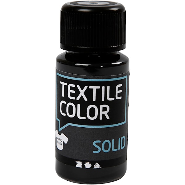 Textilfärg Solid 50 ml Svart