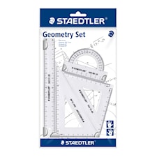 Geometrisett 4 deler Transparent Staedtler