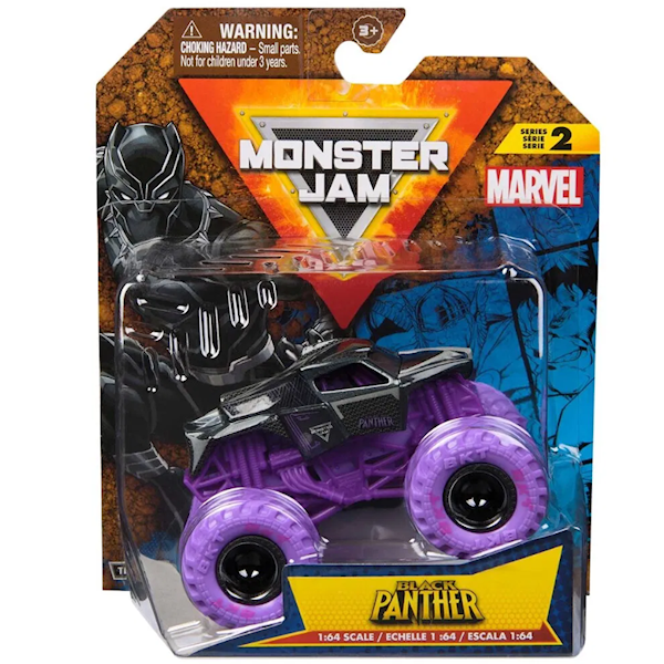 Monster Jam 1:64 Marvel Single-Black Panther V2