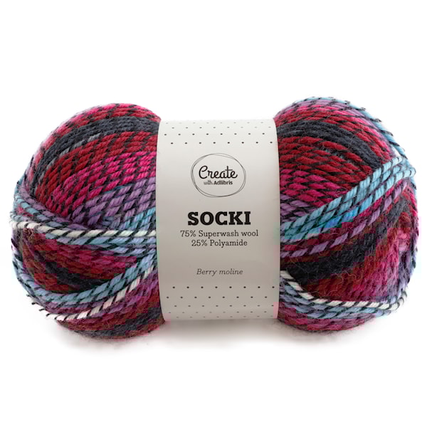Adlibris Socki 100g Berry Moline B050