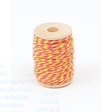 Bindtråd 2 mm x 15 m Gul/Cerise