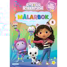 Målarbok Gabbys dockhus med klistermärken Kärnan