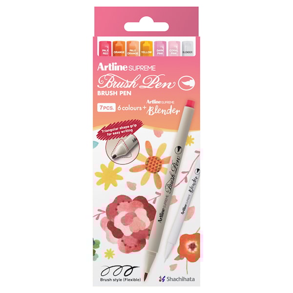 Artline Supreme Pensel Pen Blomster (7)