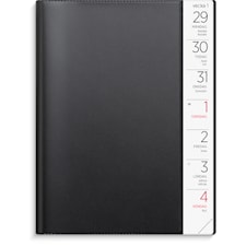 Kalender 2026 A5 Stor Veckokalender Svart Plast Burde