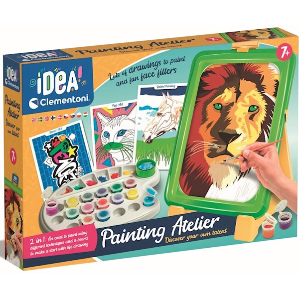 Malesett Atelier Set Painting By Numbers Clementoni Idea