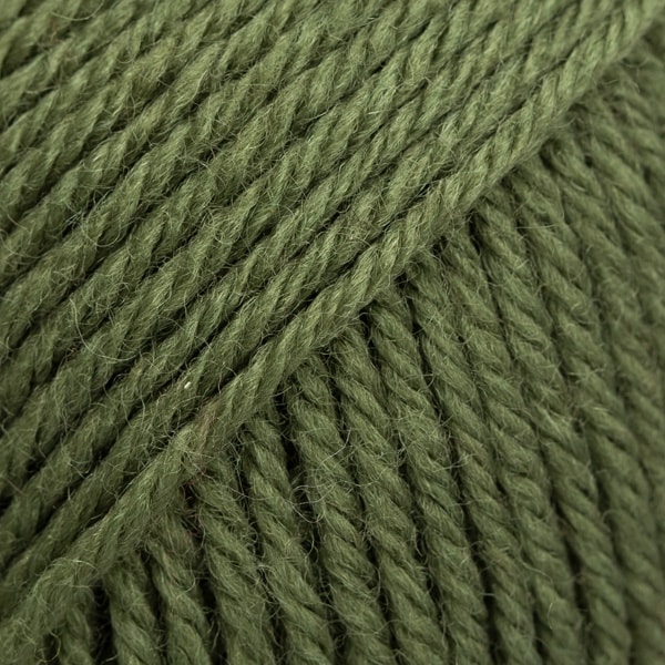 Karisma Uni Colour Ullgarn 50 g moss green (87) Drops